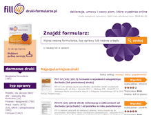 Tablet Screenshot of druki-formularze.pl